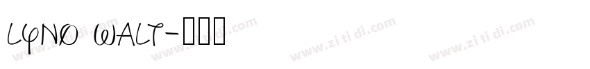 lyno walt字体转换